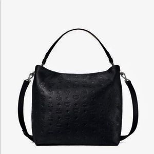 Mcm klara large hobo black nwt handbag purse